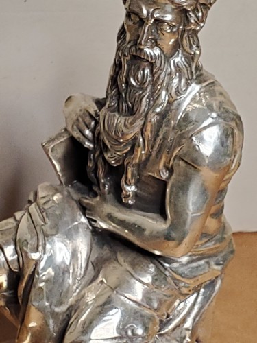 Michelangelo Moses Skulpturenfigur 925 Silber 9" groß sehr guter Zustand - Bild 8 von 10