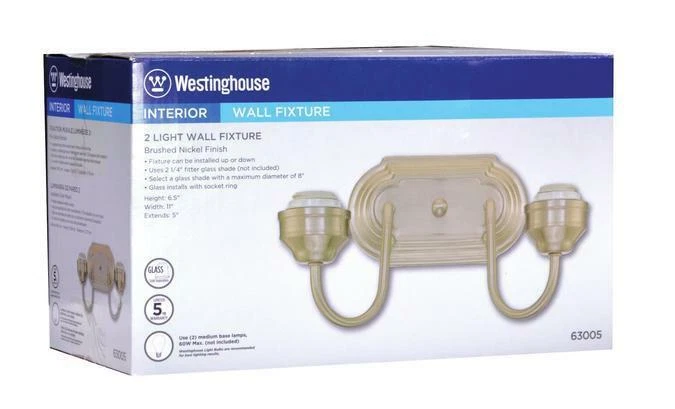 Accesorio de pared interior de dos luces Foto 4 de 4