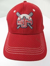 SJM Baseball Red Adjustable Adult Cap Hat