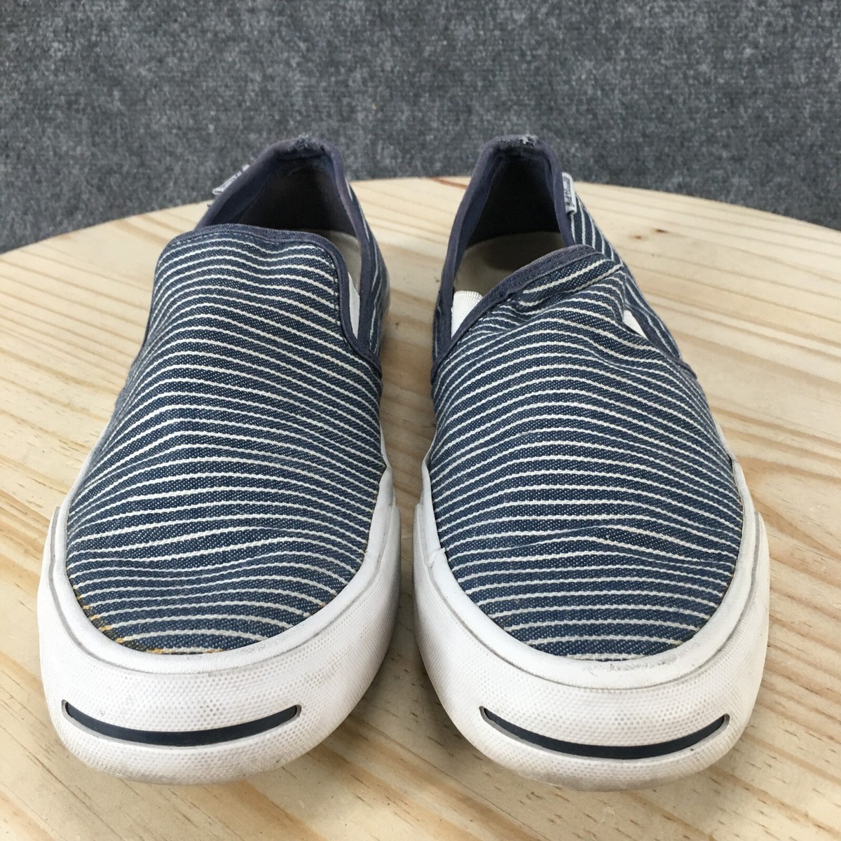 Converse Shoes Mens 9.5 Jack Purcell II Slip On Sneakers Blue