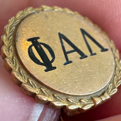 Vintage Phi Alpha Lambda 1/20 10k Gold Filled Tone Lapel Pin Badge