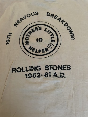 RARE Vintage 80s Rolling Stones TShirt Seattle Hanes Men's Size XL Single Stitch - Picture 4 of 9