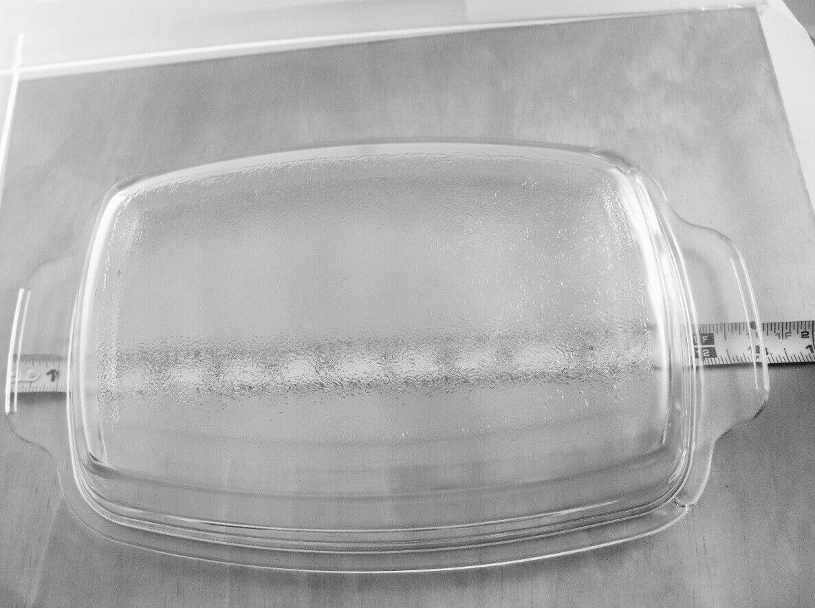 Vintage West Bend Clear Glass Oblong Slow Cooker Lid #272-2