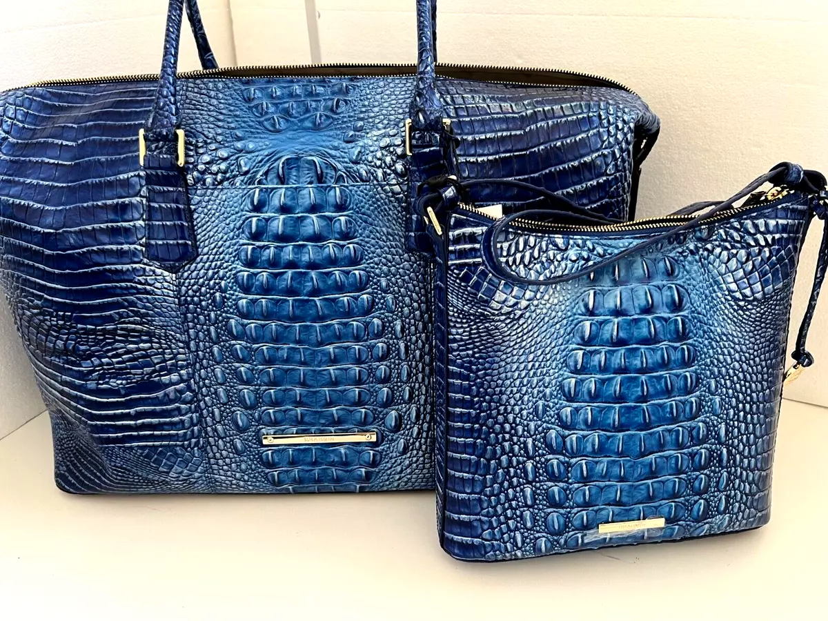 Brahmin Ombre Melbourne Duxbury Weekender Duffle Bag in Blue