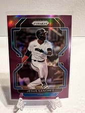 2022 Panini Prizm Baseball Jesus Sanchez Purple Prizm Tier II Miami Marlins #162