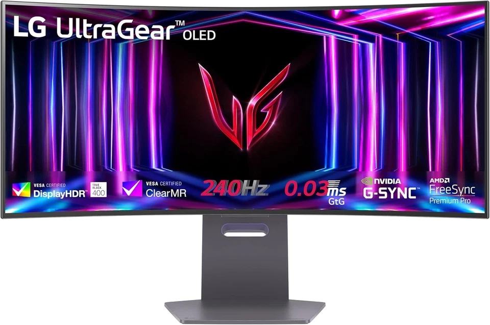 LG 34GS95QE 34" OLED MONITOR GAMING ULTRAGEAR QUAD HD CURVED BLACK 1440P HDMI