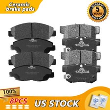 Front Rear Ceramic Disc Brake Pad For 2006 - 2011 Honda Civic