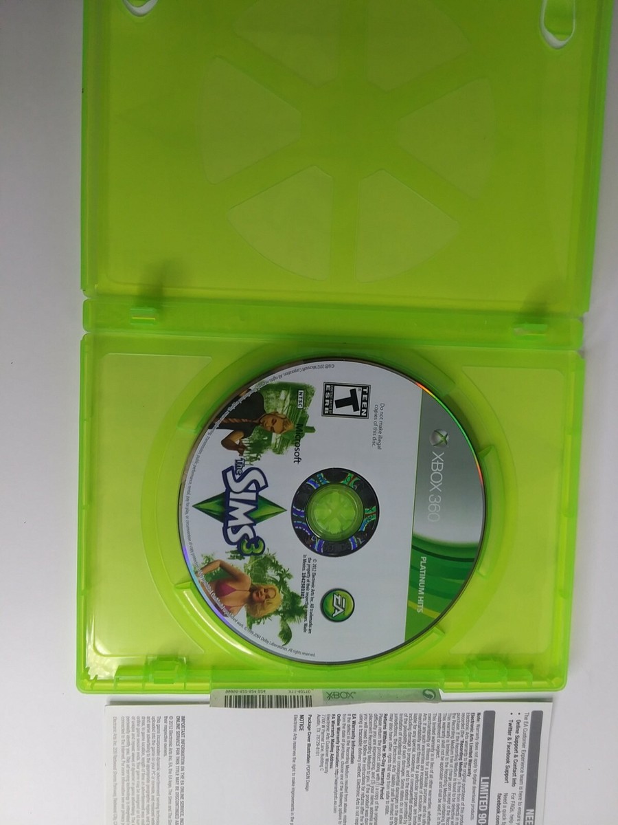 XBOX 360 The Sims3 With Inserts No Manual 14633731750| eBay