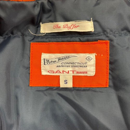 VTG Gant Rugger Men's The Puffer Insulated Hooded Jacket Orange • SMALL - Picture 3 of 7