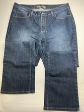 Faded Glory Women's 16 Bootcut Dark Wash Blue Jeans 5-Pocket Design