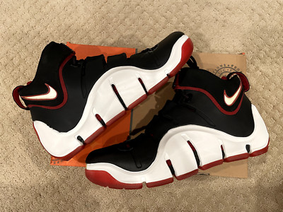 Nike Zoom LeBron 4 Black White Red Size 11M (2006) Excellent No Box 314647-011 Nike Zoom LeBron 4 Black White Red | eBay main image 4