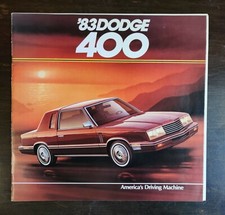 Vintage 1983 Dodge 400 Original Color Brochure