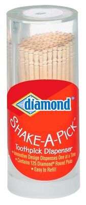 Diamond Shake- A- Pick Toothpicks Dispenser . Pack of 8.