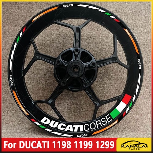 For DUCATI 1198 1199 1299 17 inch wheel decals rim stickers stripes Waterproof - Picture 28 of 42