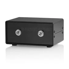 Passive 1-IN-2-OUT Audio Manual Switcher Amplifier Speaker A/B Selector Splitter