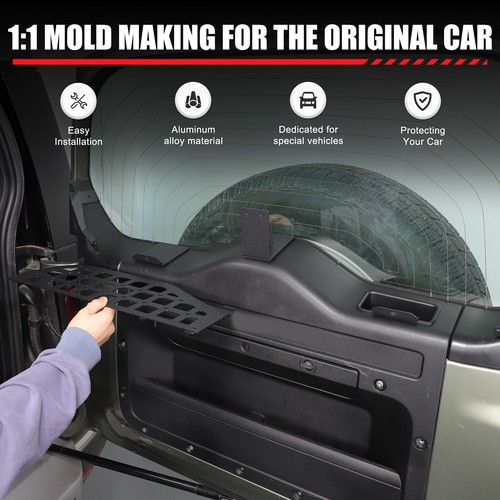 Puerta trasera ventana almacenamiento valla molle panel rack moldura para LR Defender L663 2020+ - Imagen 5 de 24