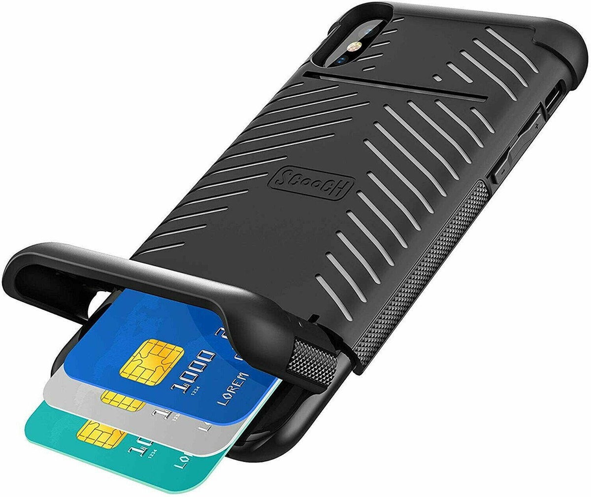 NEW Scooch Wingmate Hidden Wallet Case for iPhone Xs Max - Stone FREE  SHIPPING! | eBay