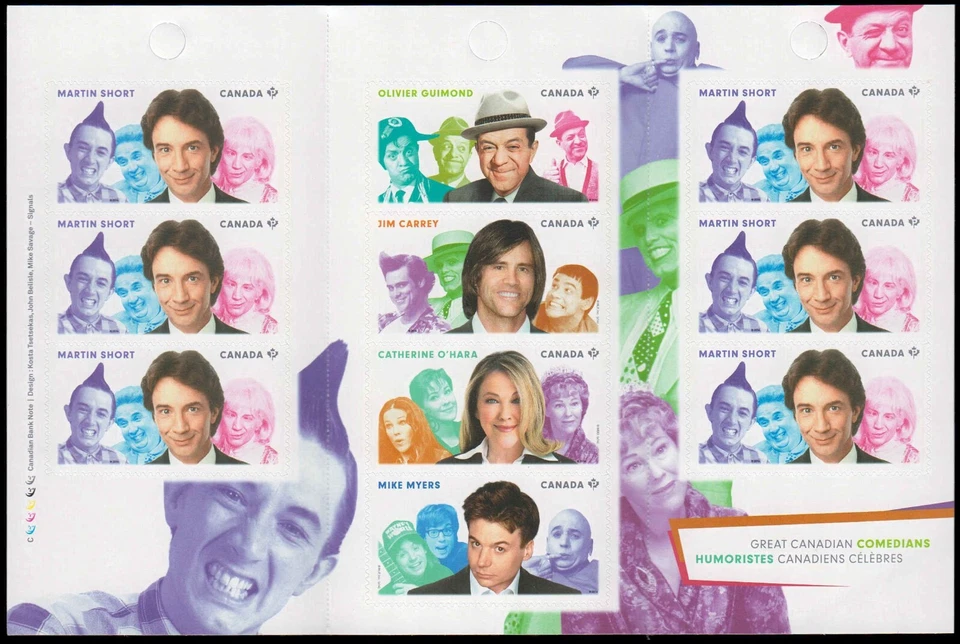 Canada Stamps, 4 Bk of 10, Great Canadian Comedians, #2773-74a, 2776-77a, MNH - Image 4 of 4