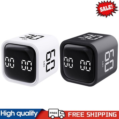 Schwerkraftsensor Flip Timer stumm vibrieren und einstellbarer Ton Alarm visueller Timer ~