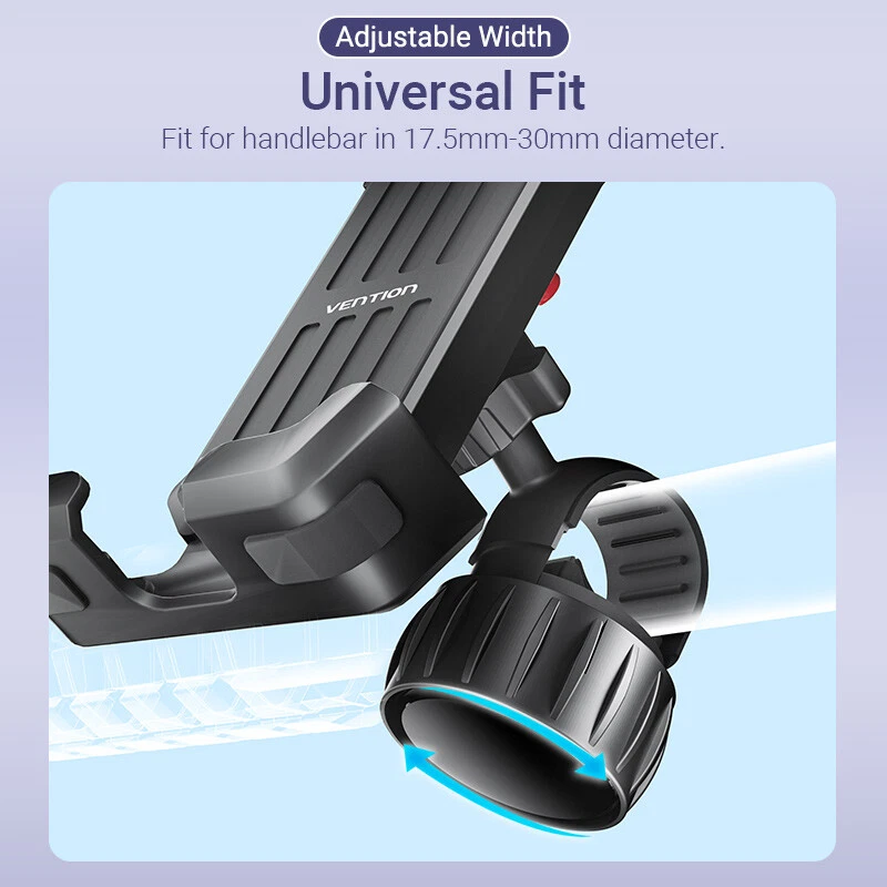 360 Cell Phone Holder 4.7-6.8 In Mobail Stand Mount For Motorcycle Scooter Bike - Image 4 of 4