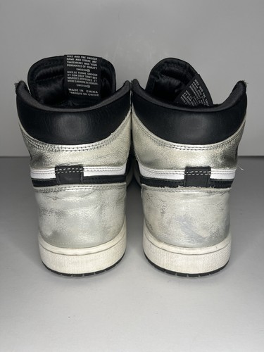 Size 8.5 - Jordan 1 High OG Metallic Silver - Picture 5 of 7