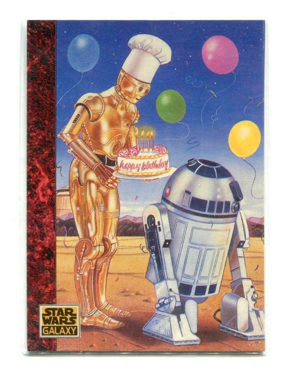 1993 Topps Star Wars Galaxy Series 1 The Art of #76 Even Droids