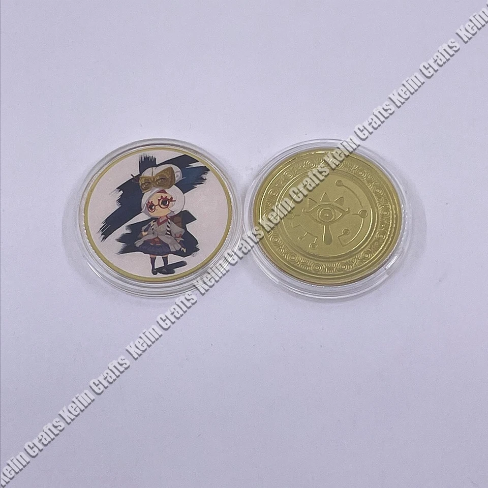 12 piezas/caja Japón Manga The Legend of Zelda Anime Chapado en Oro Moneda Colección Regalo Foto 3 de 4