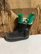 VINTAGE FAUX FUR SUEDE BOOTS SIZE 7