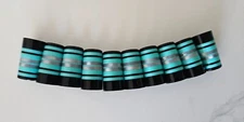 (10) Custom Golf Iron Ferrules Aqua Chrome - Teal and Silver - Pick Diameter