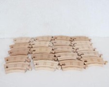 Lot of 20 Thomas The Train Wooden Small Curved Track Bundle