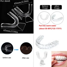 US 8 Pack Silicone Mouth Guard Teeth Clenching Grinding Moldable Dental Night