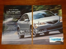 MAZDA 6 PRINT AD MAGAZINE ADVERTISEMENT IT HAS SPORT SEDAN WRITTEN ALL UNDER IT