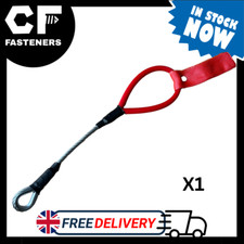 1pcs - Wire Tow Strap Loop MSUK MSA Race Track Car Rally Tow Eye Motorsport