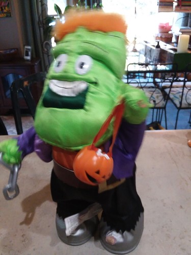 Vintage Halloween Gemmy Groovin Ghouls Animated Frankenstein Monster Mash Works - Picture 2 of 4
