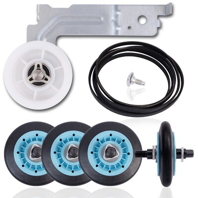 Dryer Roller Pulley Belt Repair Kit For Samsung DV218AEB/XAA DV328AEW/XAA