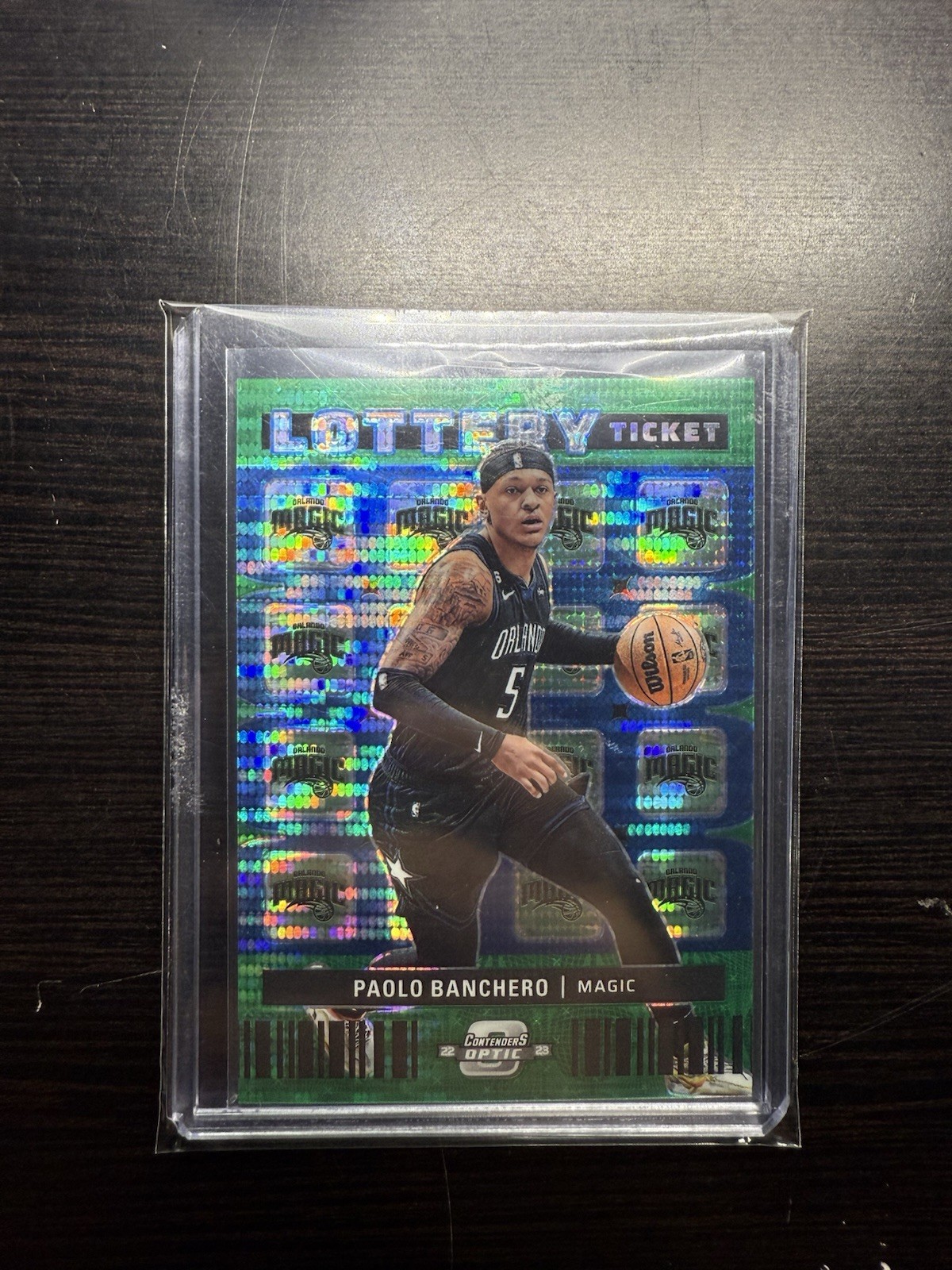 2022-23 Contenders Optic Paolo Banchero Rookie Lottery Ticket Green /25