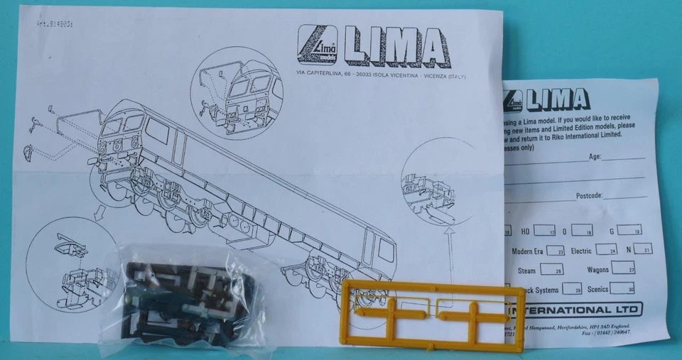LIMA CLASS 66 RAIL EXPRESS LTD EDITION 683 L205229 FREIGHTLINER DCC FITTED ITALY - Image 4 of 4
