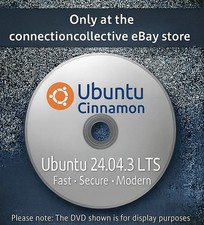 Ubuntu Cinnamon 24.04.3 LTS Live Install DVD Latest NEW VERSION FLORIDA SHIPPER