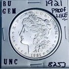 1921 BU GEM MORGAN SILVER DOLLAR UNC MS+++ U.S. MINT RARE COIN 8253