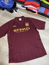 Man City 2012-13 Away Shirt Football Shirt Umbro Sz 44 Mens Manchester Soccer