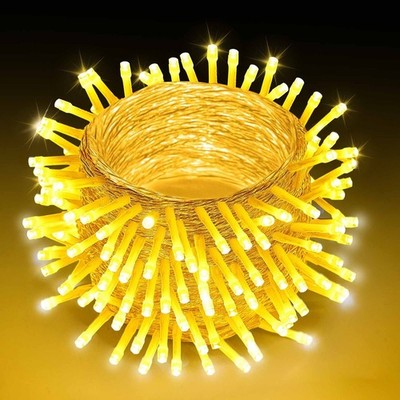 Warm White 200LED 76ft Firefly Lights with Extended Coverage