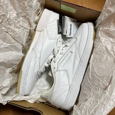 Reebok CLUB C 85 Premium Sneakers Men's White Leather 28.5cm Mint Unused