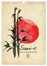 Sumi-e Kunst im japanischen Stil (Wandkalender 2026 DIN A4 hoch), CALVENDO Monat