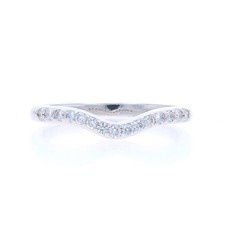 White Gold Diamond Enhancer Wedding Band - 14k Round .30ctw Guard Ring