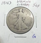1916-D Walking Liberty Half Dollar 50C