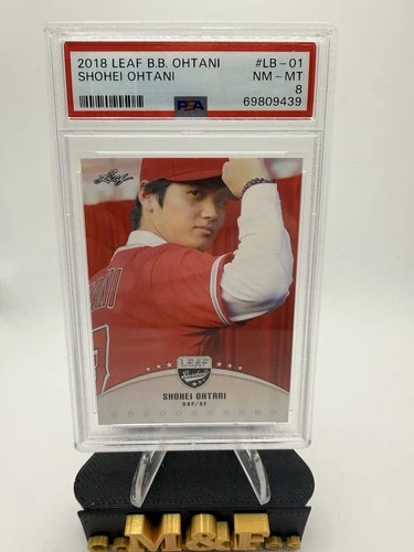 2018 Leaf - Shohei Ohtani (Rookie Card) (RC) Angels - PSA 8 NM-MT