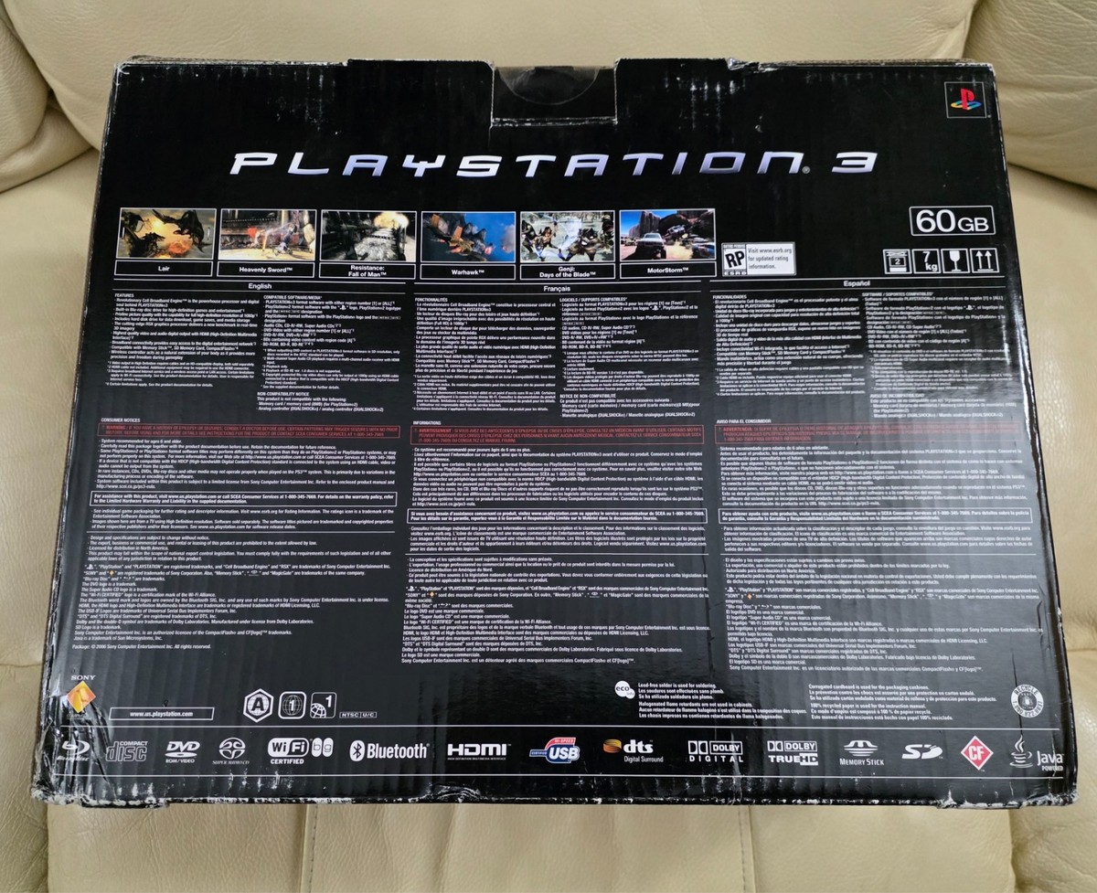Sony PlayStation 3 60GB Piano Console - Black for sale online | eBay