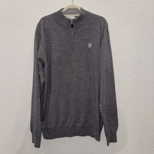 Peter Millar Crown Soft Luxury 1/4Zip Pullover Men’s 2XL Marino Wool Silk NWOT