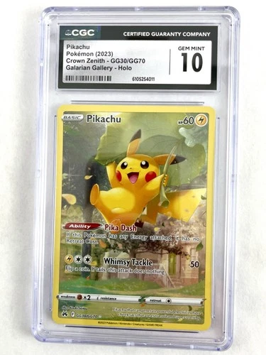 Pikachu GG30/GG70 Crown Zenith: Galarian Gallery Holo CGC 10 - NO RESERVE!!