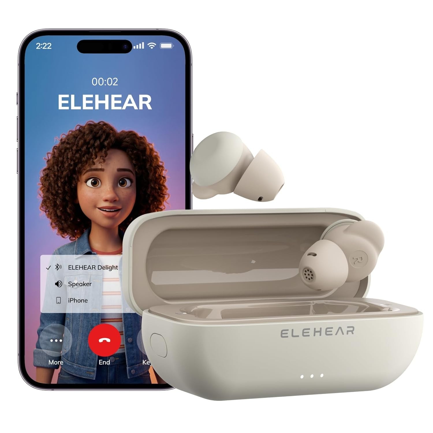 ELEHEAR-Delight OTC Hearing Aids, AI Powered Speech Enhancem